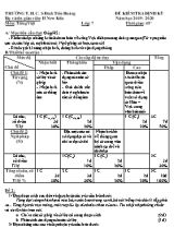 Đề kiểm tra định kỳ môn Ngữ văn Lớp 7 - Năm học 2019-2020 - H New Ktla (Có đáp án)